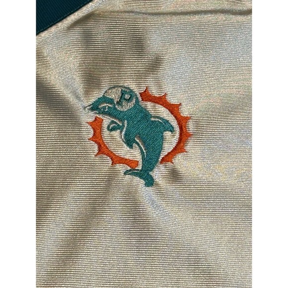 Don Alleson XXL Vintage 80s Miami Dolphins Nylon Polyester Short Sleeve USA Made - Picture 5 of 10